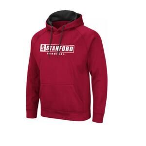 Colosseum Men's Crimson Stanford Cardinal Hoodie Size L